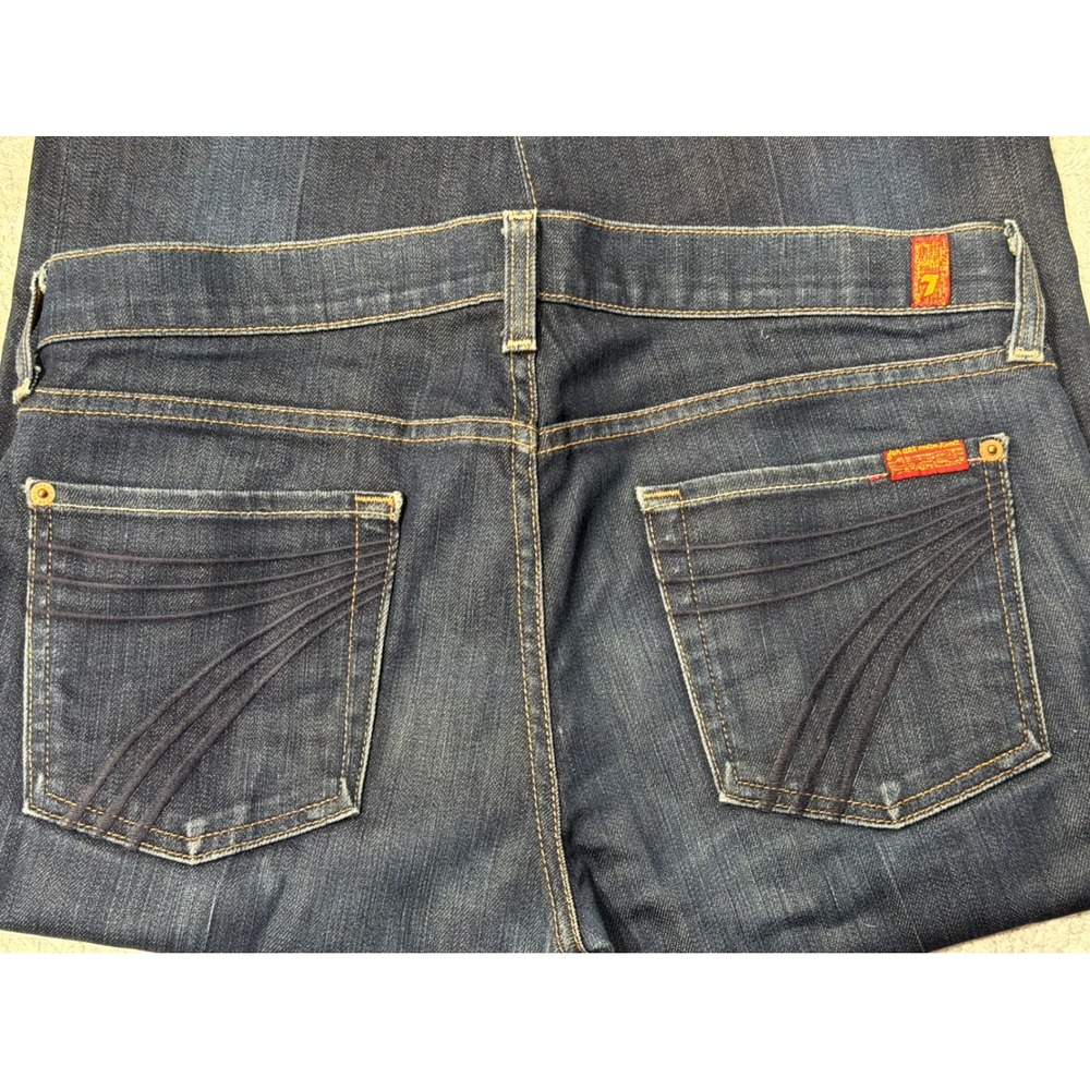 7 For All Mankind‎ 7FAMK Dojo Mercer Dark Jeans 30x31 Wide Leg Flare Y2K Western